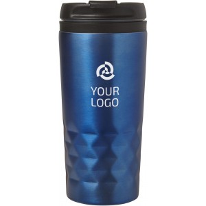 Stainless steel mug Lorraine, blue (Glasses)