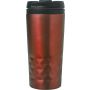 Stainless steel mug Lorraine, red