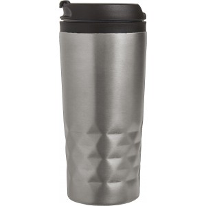 Stainless steel mug Lorraine, silver (Glasses)