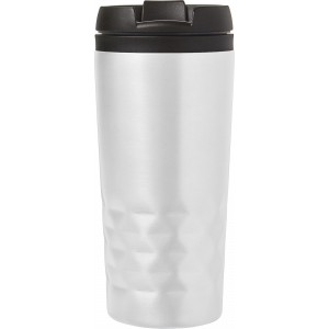 Stainless steel mug Lorraine, white (Thermos)