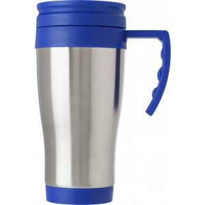 Stainless steel travel mug Dev, blue (Mugs)