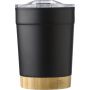 Stainless steel travel mug Sophia, black