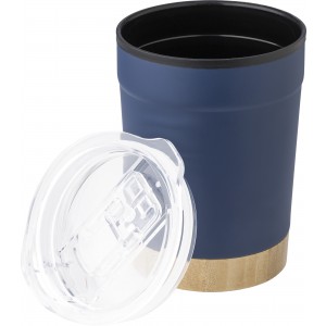 Stainless steel travel mug Sophia, navy (Glasses)