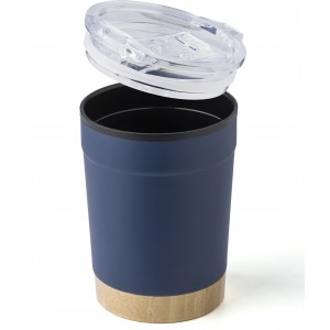 Stainless steel travel mug Sophia, navy (Glasses)