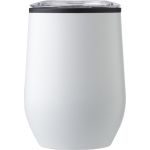Stainless steel travel mug Zoe, white (970767-02)