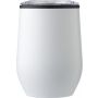 Stainless steel travel mug Zoe, white