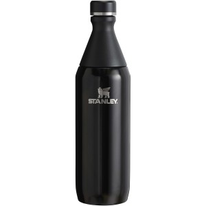 Stanley All Day Slim 600 ml water bottle, Shiny black <font size=1>[ENG]</font>