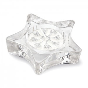 Star shaped candle holder, Matt Silver (Candles)