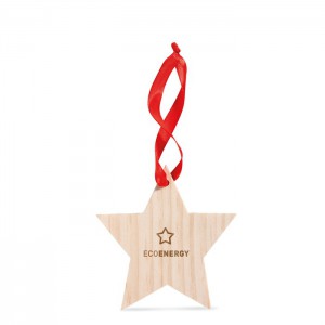 Star shaped hanger, Wood (Decorations)