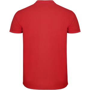 Star short sleeve kids polo, Red (Polo short, mixed fiber, synthetic)