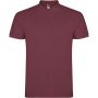 Star short sleeve men's polo, Berry Red