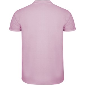 Star short sleeve men's polo, Light pink (Polo short, mixed fiber, synthetic)