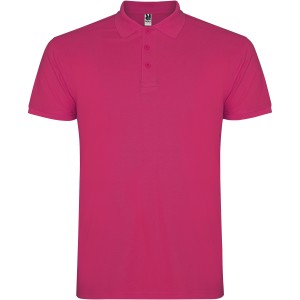 Star short sleeve men's polo, Rossette (Polo short, mixed fiber, synthetic)