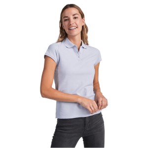 Star short sleeve women's polo, Chocolat (Polo short, mixed fiber, synthetic)