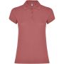 Star short sleeve women's polo, Chrysanthemum Red