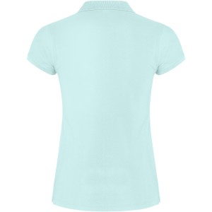 Star short sleeve women's polo, Mint (Polo short, mixed fiber, synthetic)