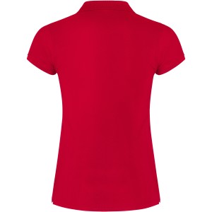 Star short sleeve women's polo, Red (Polo short, mixed fiber, synthetic)