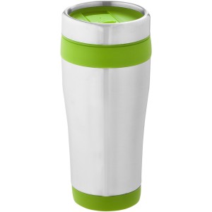 Elwood 470 ml insulated tumbler, Silver,Lime green (Thermos)