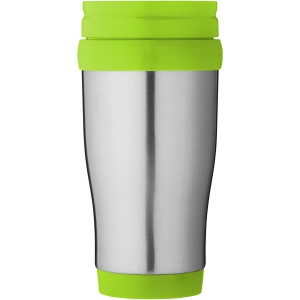 Sanibel 400 ml insulated mug, Silver,Lime green (Thermos)
