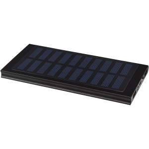 Stellar 8000 mAh solar power bank, solid black (Powerbanks)