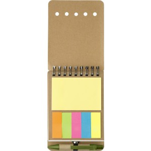 Cardboard memo folder Rodrigo, light green (Sticky notes)