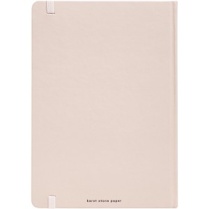 Karst(r) A5 stone paper hardcover notebook - lined, Light pink (Sticky notes)