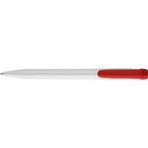 Stilolinea ABS Pier Kugelschreiber mit farbigem Clip, Rot