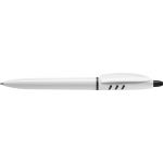 Stilolinea S30 plastic ballpen, white/black (4740-169)