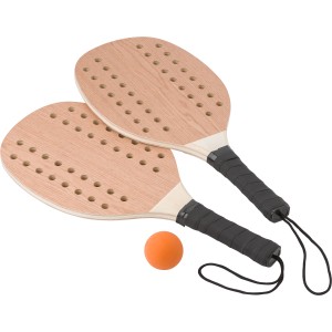 Tennisset aus Rosenholz Sergio, Braun