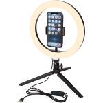 Studio Ringleuchte fr Selfies und Vlogging mit Telefonhalte (12424890)