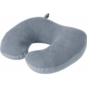 Suede travel pillow Fletcher, grey (Travel items)