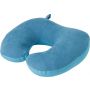 Suede travel pillow Fletcher, light blue