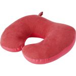 Suede travel pillow Fletcher, red (7482-08)