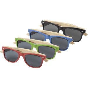 Sun Ray bamboo sunglasses, Red (Sunglasses)