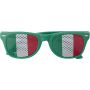 Plexiglass sunglasses with country flag Lexi, green/white