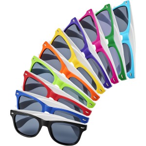 Sun Ray colour block sunglasses, Solid black (Sunglasses)