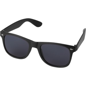 Sun Ray recycled plastic sunglasses, Solid black (Sunglasses)