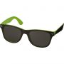 Sun Ray sunglasses with two coloured tones, Lime, solid black