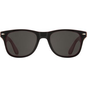 Sun Ray sunglasses with two coloured tones, Red, solid black (Sunglasses)