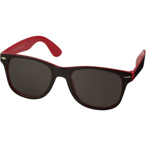 Sun Ray sunglasses with two coloured tones, Red, solid black (Sunglasses)