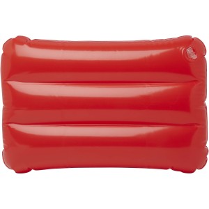 Sunny inflatable beach pillow, Red (Strandartikel)