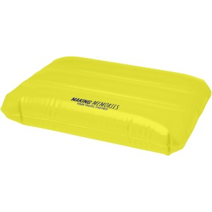 Sunny inflatable beach pillow, Yellow (Strandartikel)