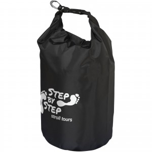 Survivor 5 litre waterproof roll-down bag, solid black (Beach equipment)