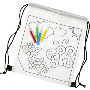 Turnbeutel aus Non-Woven Santino, Wei
