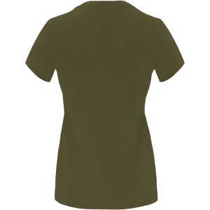 Capri short sleeve women's t-shirt, Militar Green (T-shirt, 90-100% cotton)