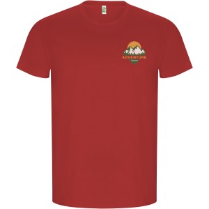 Golden short sleeve men's t-shirt, Red (T-shirt, 90-100% cotton)