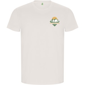Golden short sleeve men's t-shirt, Vintage White (T-shirt, 90-100% cotton)