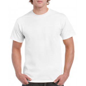 HEAVY COTTON(tm) ADULT T-SHIRT, White (T-shirt, 90-100% cotton)