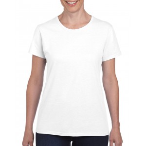 HEAVY COTTON(tm)  LADIES' T-SHIRT, White (T-shirt, 90-100% cotton)