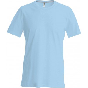 SHORT-SLEEVED CREW NECK T-SHIRT, Sky Blue (T-shirt, 90-100% cotton)